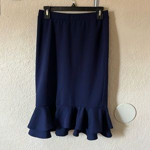 Navy blue skirt